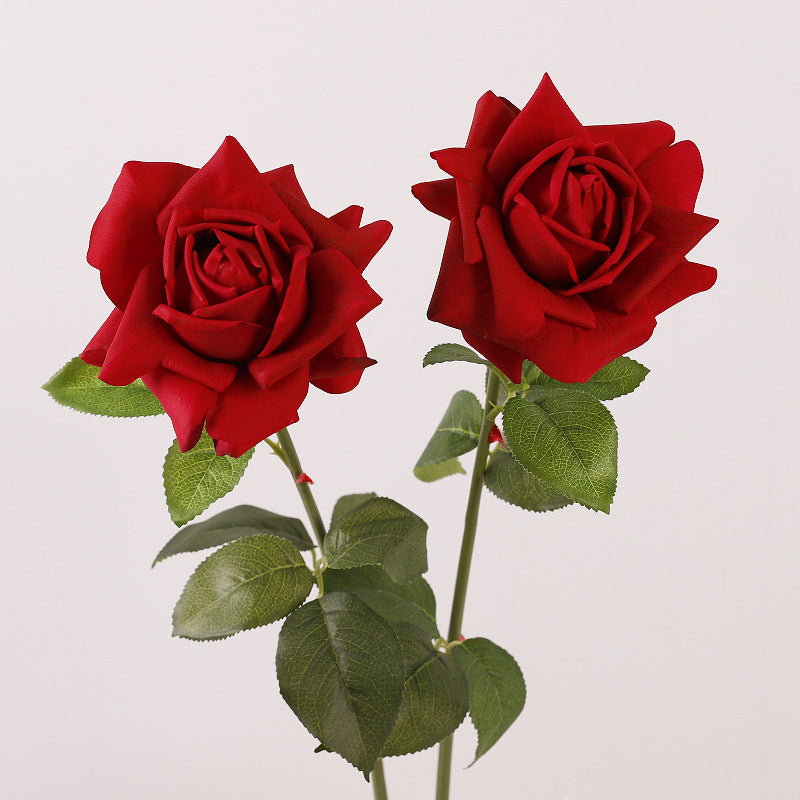 50 cm Gros vente de roses artificielles Touch Real hydratées
