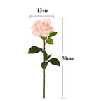 50 cm Gros vente de roses artificielles Touch Real hydratées