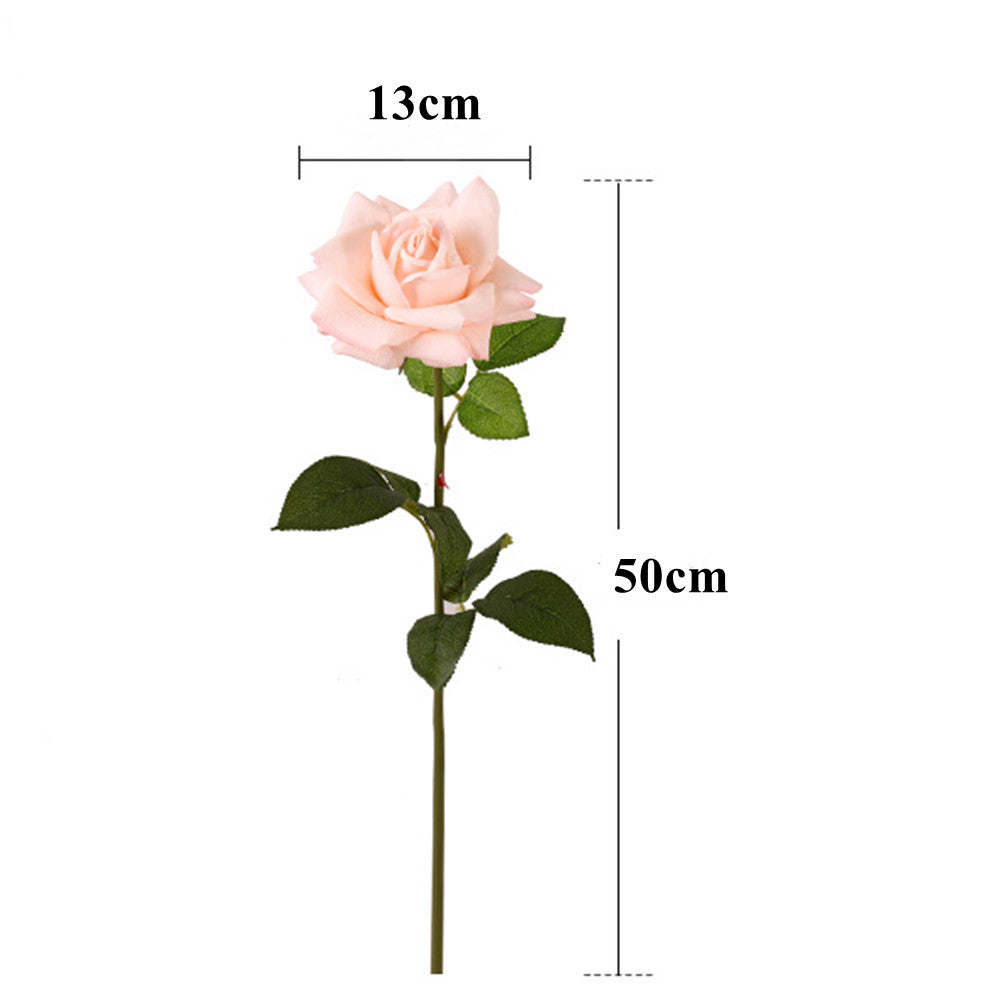 50 cm Gros vente de roses artificielles Touch Real hydratées