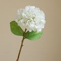 Hortensia artificiel simple 45 cm en tissu de soie – Pour bouquet, mariage et centre de table