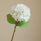 45 cm Hortensia artificiel simple en tissu de soie Pour décoration intérieure, bouquets de mariage et centres de table