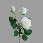 55 cm Fleur artificielle Rose Alice à 3 têtes Pour décoration intérieure, bouquets de mariage et centres de table