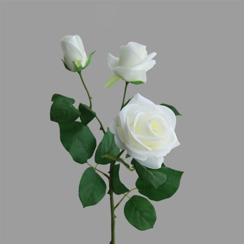 55 cm Fleur artificielle Rose Alice à 3 têtes Pour décoration intérieure, bouquets de mariage et centres de table