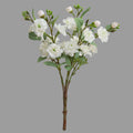 Camélia artificiel en soie 45 cm – Bouquet de 5 tiges décoratives