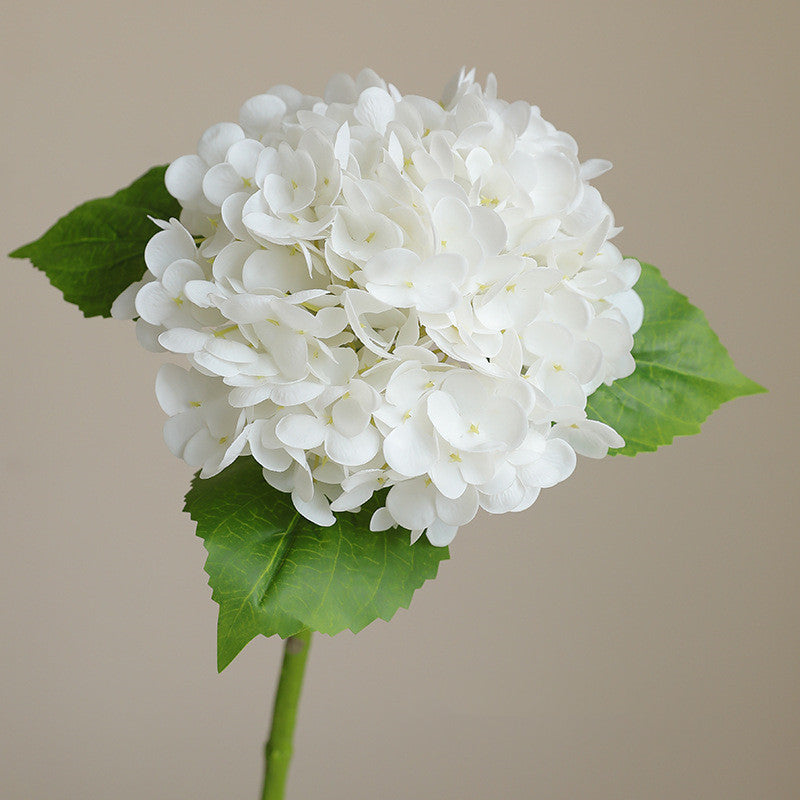 51 cm Hortensias artificiels à toucher réaliste avec tiges – Pour décoration intérieure, bouquets de mariage, centres de table et vases