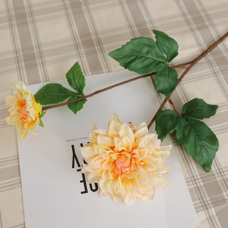 62 cm Dahlias artificielles Tiges – Pour bouquets de mariage, décoration intérieure, centres de table et arrangements floraux de table