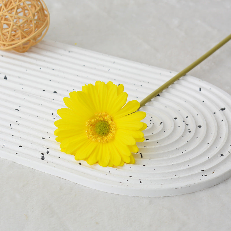 30 cm Gérbera artificielle - Fleur artificielle à texture PU tactile