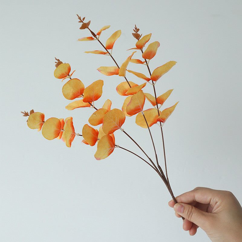 33 cm Eucalyptus d'automne simulé plantes pour la décoration de mariage à domicile d'automne